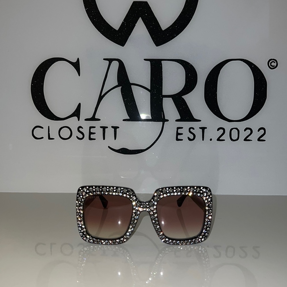 💎Authentic Gucci Black Square Crystals Sunglasses 💎